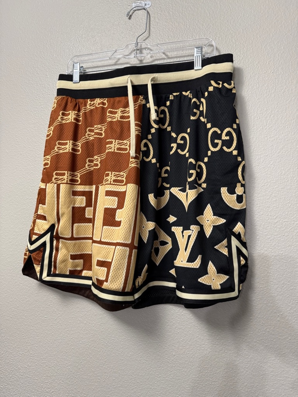 Market Secret Club Monogram Mesh Shorts
